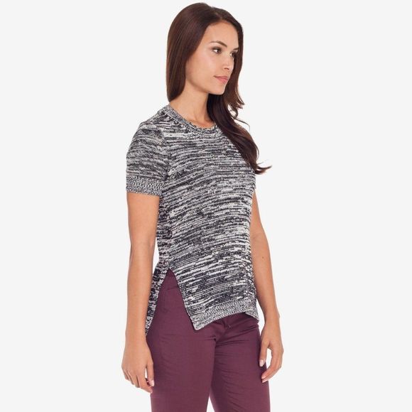 BCBGeneration Side Slit Pullover Sweater Grey - Picture 3 of 8